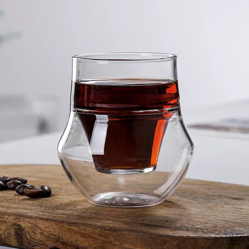 Double Wall Coffee Glass Cup 120ML - Everything But Coffee