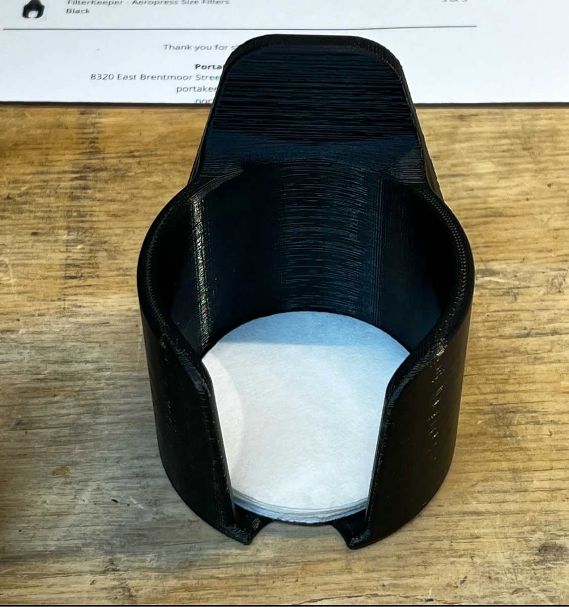 FilterKeep 58mm Portafilter Paper Filter Good Brothers Coffee LLC.
