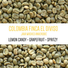 Load image into Gallery viewer, Colombia Finca El Diviso Java Washed Anaerobic Finca El Diviso, led by Nestor Lasso (GREEN)