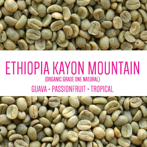 Ethiopia Kayon Mountain Organic G1 Natural GREEN BEANS