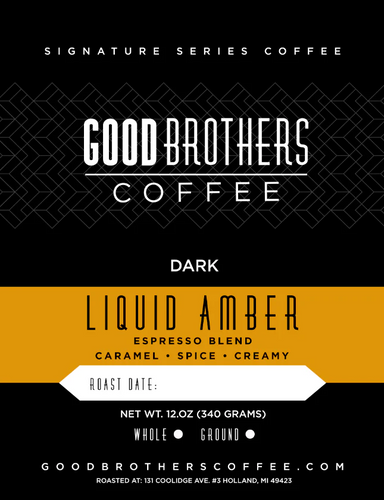 GOOD BROTHERS LIQUID AMBER ESPRESSO BLEND ROASTED