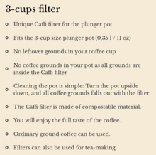 Load image into Gallery viewer, French Press Paper Filter + Cold Brew Bag Filters by Caffi ™