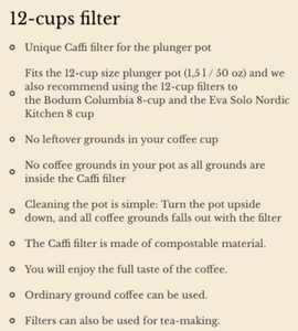 French Press Paper Filter + Cold Brew Bag Filters by Caffi ™