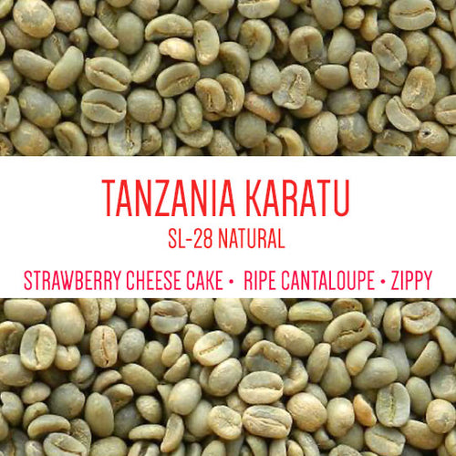 Tanzania Karatu Vohora Family Natural SL-28  UNROASTED GREEN BEANS