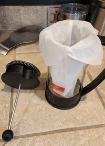 French Press Paper Filter + Cold Brew Bag Filters by Caffi