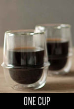 Load image into Gallery viewer, Double Wall Floating Coffee Glass For Coffee And Espresso (one cup)
